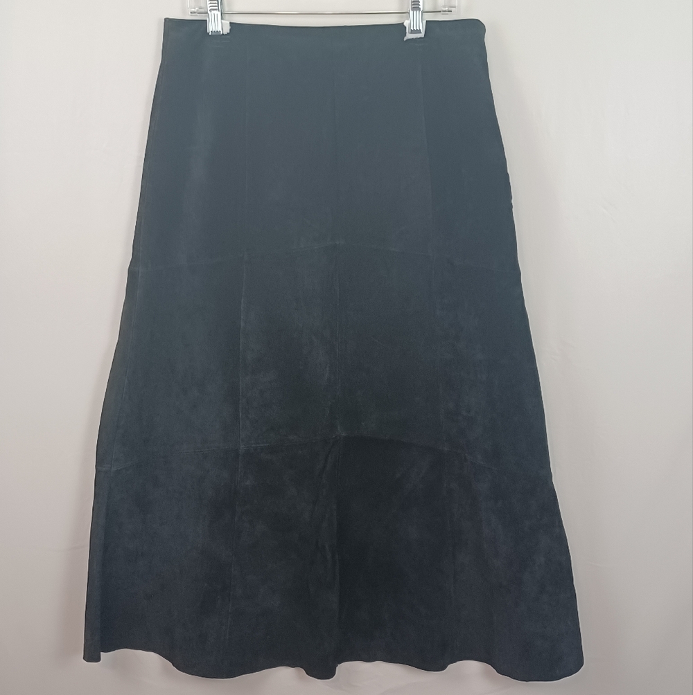MontanaCo Suede Long Suede Skirt